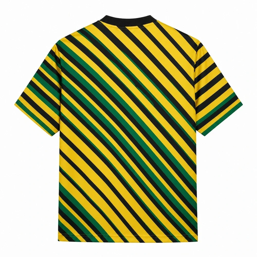 Adidas Soccer Jersey Mens Medium Jamaica National Team Football Federation Rasta - Picture 2 of 9
